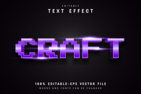 Create Striking Retro Graphics with Craft Pixel Text Effects
