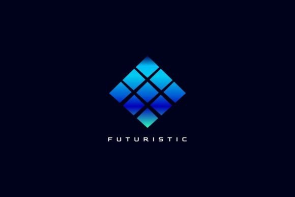 Dynamic Pixel Gradient Logo: A Modern Font for Bold Visuals