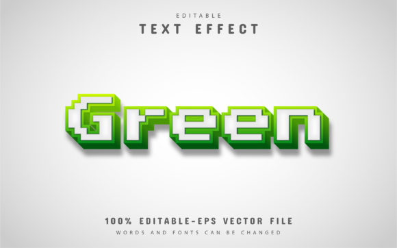 Green Pixel Text Effect: Create Stunning Digital Designs