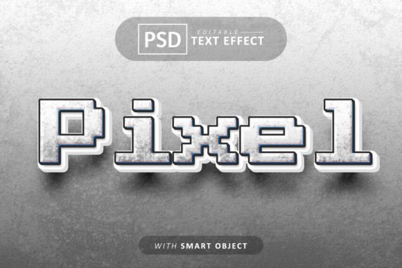 Pixel 3d Text Effect Editable