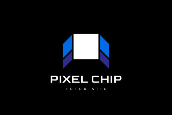 Pixel Chip Logo: A Modern Typeface for Bold Branding