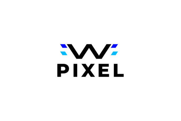 Pixel W Logo: Clean Modern Typography for Branding