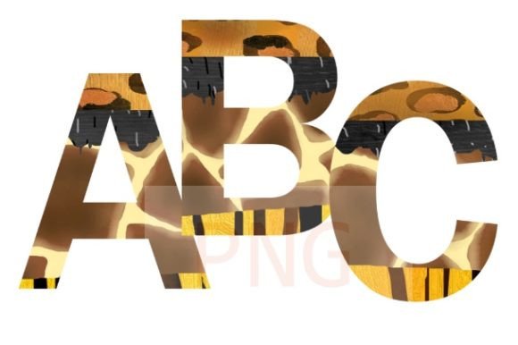 Tiger Alphabet Png Wild Animal Font